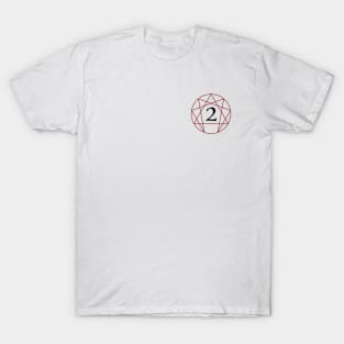 Enneagram Two - The Helper (Number Only) T-Shirt